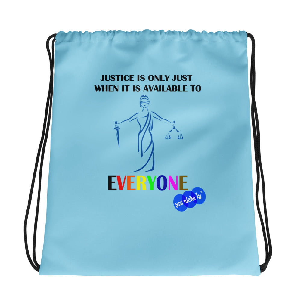 Justice drawstring outlet bag