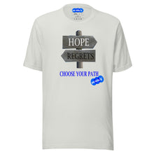 Load image into Gallery viewer, HOPE REGRETS CHOOSE - YOUNICHELY - Unisex t-shirt
