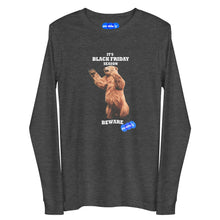 Load image into Gallery viewer, BLACK FRIDAY BEAR - YOUNICHELY - Unisex Long Sleeve Tee
