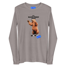 Load image into Gallery viewer, BLACK FRIDAY BEAR - YOUNICHELY - Unisex Long Sleeve Tee
